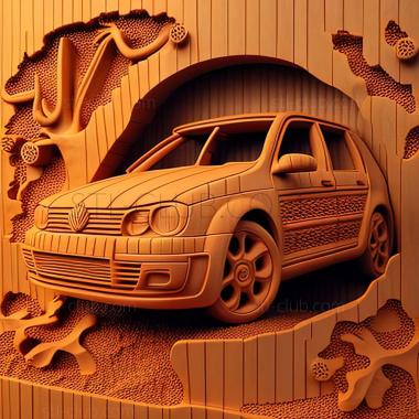 3D модель Volkswagen Golf IV (STL)